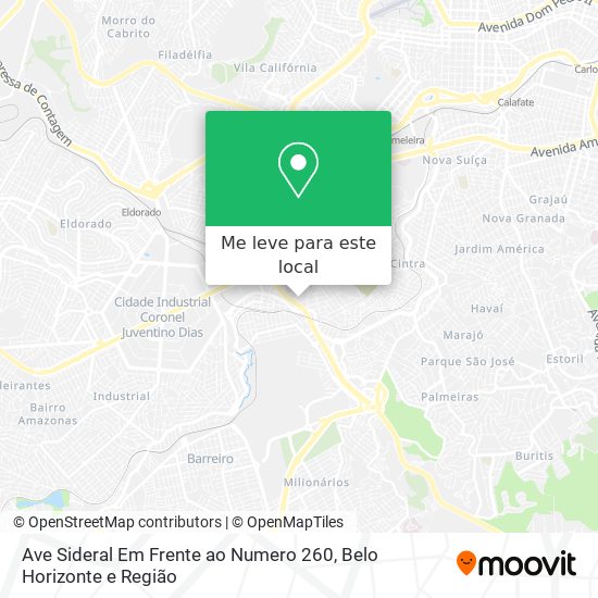 Ave Sideral Em Frente ao Numero 260 mapa