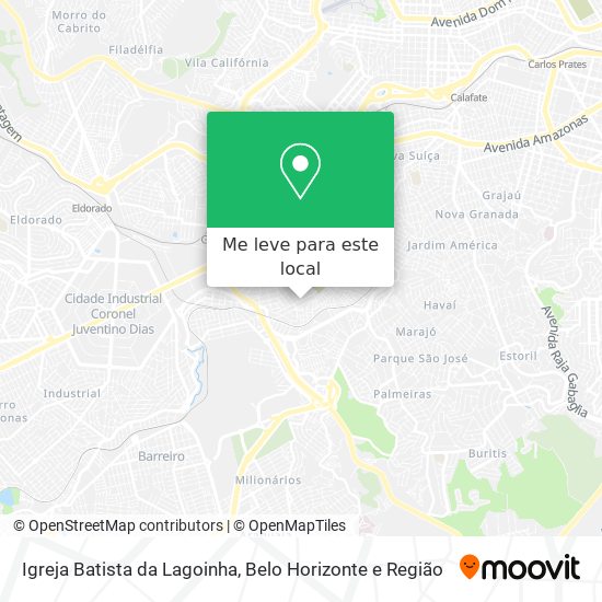 Igreja Batista da Lagoinha mapa