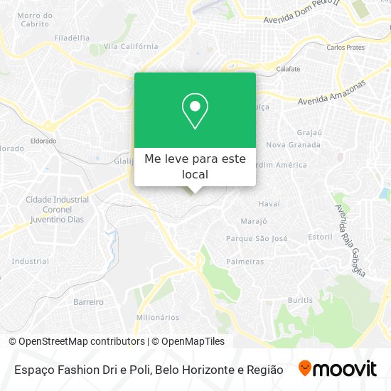 Espaço Fashion Dri e Poli mapa