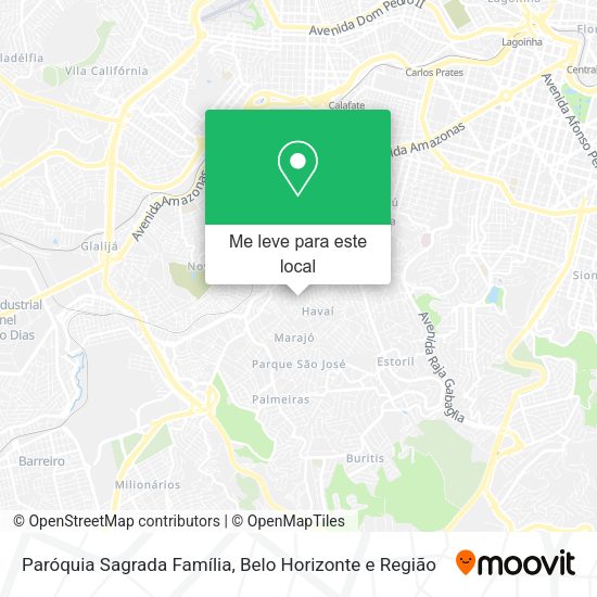 Paróquia Sagrada Família mapa