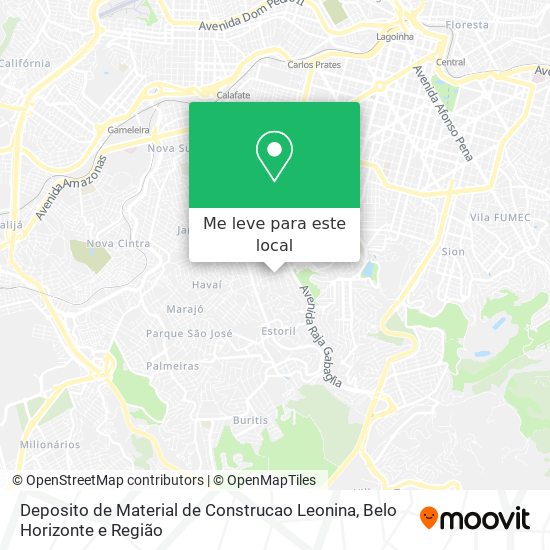 Deposito de Material de Construcao Leonina mapa