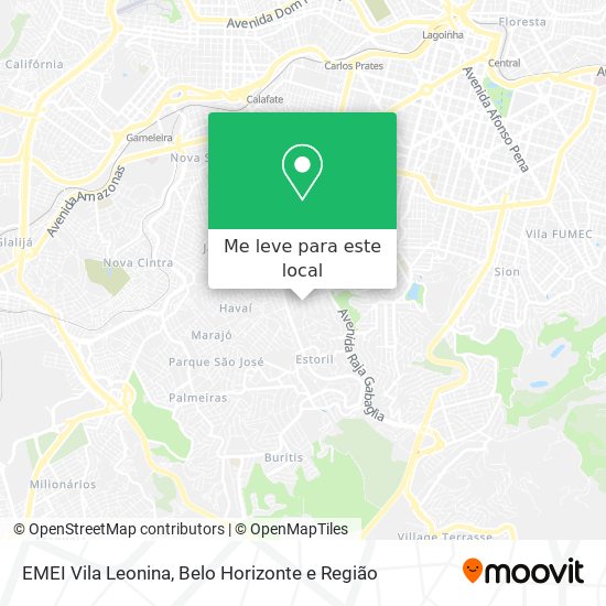 EMEI Vila Leonina mapa