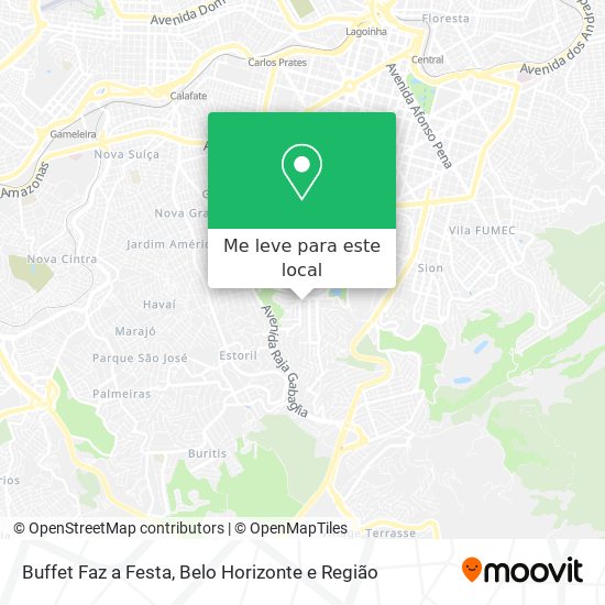 Buffet Faz a Festa mapa