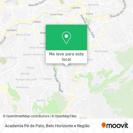 Academia Pé de Pato mapa