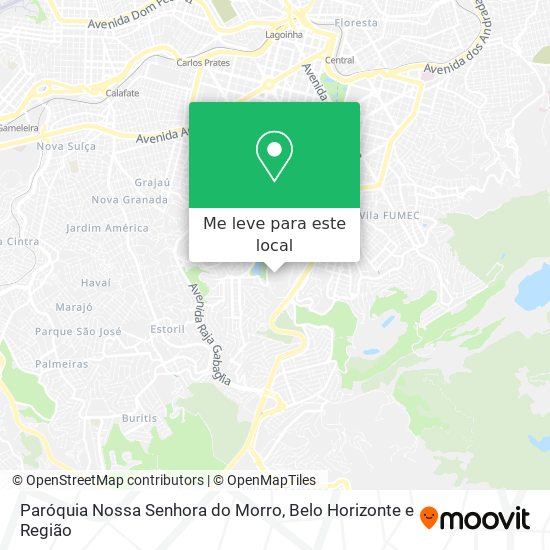 Paróquia Nossa Senhora do Morro mapa