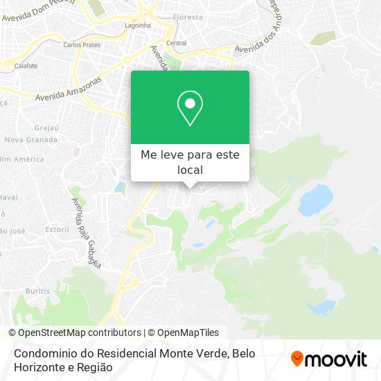 Condominio do Residencial Monte Verde mapa