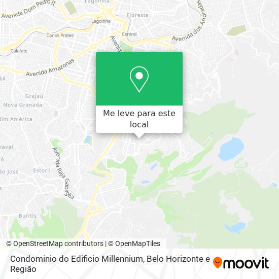Condominio do Edificio Millennium mapa