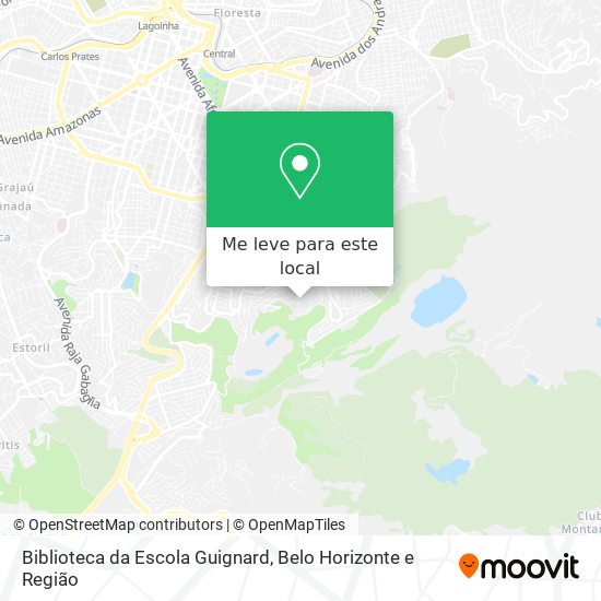 Biblioteca da Escola Guignard mapa