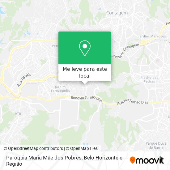 Paróquia Maria Mãe dos Pobres mapa