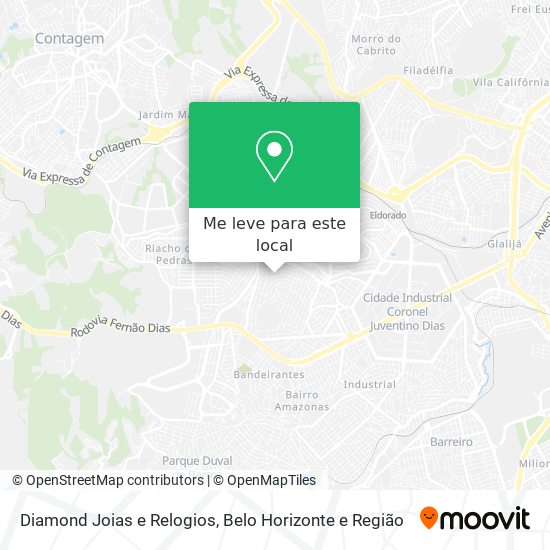 Diamond Joias e Relogios mapa