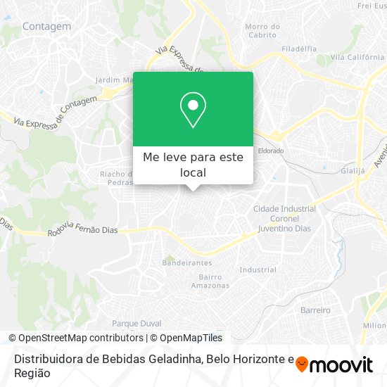 Distribuidora de Bebidas Geladinha mapa