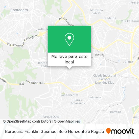 Barbearia Franklin Gusmao mapa