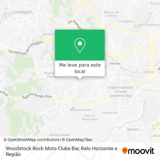 Woodstock Rock Moto Clube Bar mapa