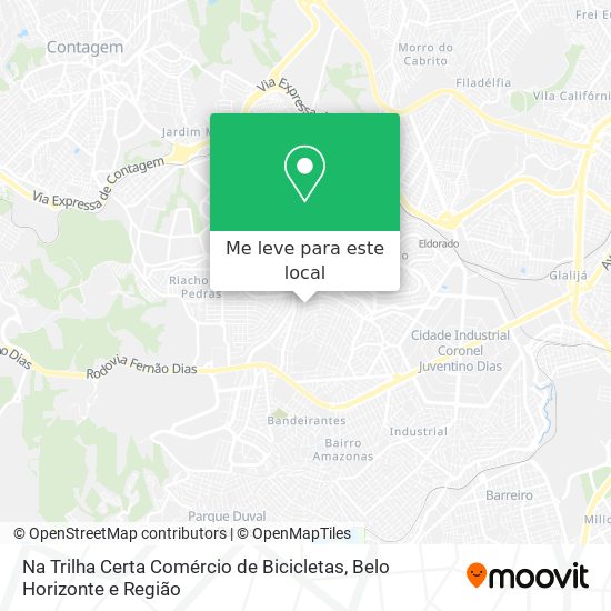 Na Trilha Certa Comércio de Bicicletas mapa