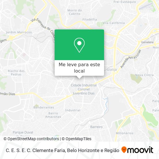 C. E. S. E. C. Clemente Faria mapa