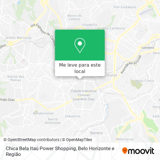 Chica Bela Itaú Power Shopping mapa