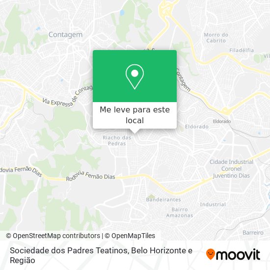 Sociedade dos Padres Teatinos mapa