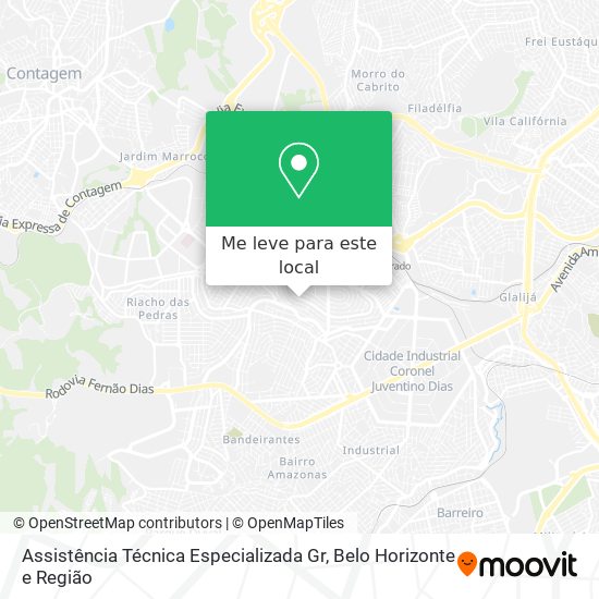 Assistência Técnica Especializada Gr mapa