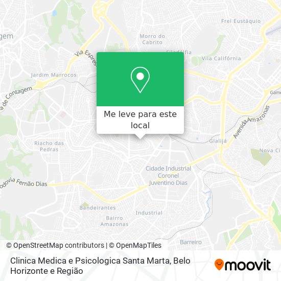 Clinica Medica e Psicologica Santa Marta mapa