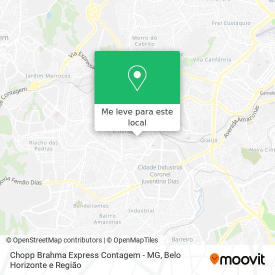 Chopp Brahma Express Contagem - MG mapa