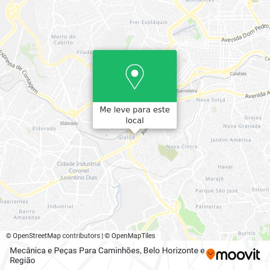 Mecânica e Peças Para Caminhões mapa