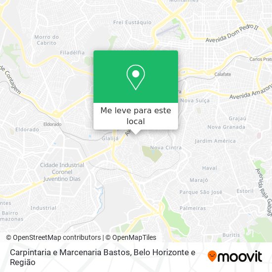 Carpintaria e Marcenaria Bastos mapa