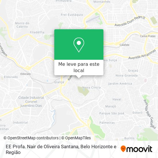 EE Profa. Nair de Oliveira Santana mapa