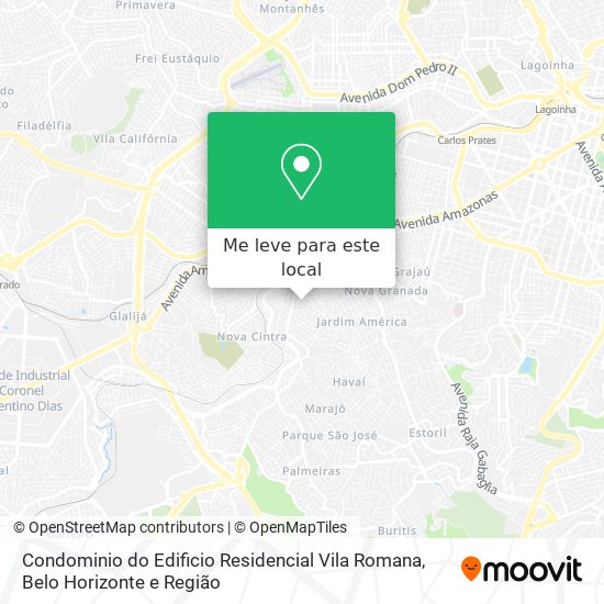 Condominio do Edificio Residencial Vila Romana mapa