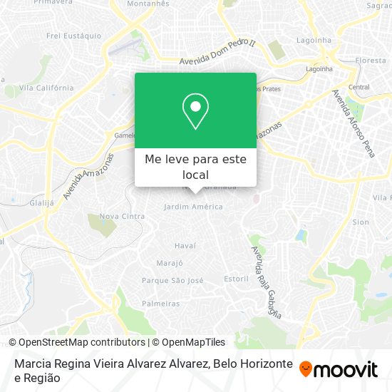 Marcia Regina Vieira Alvarez Alvarez mapa