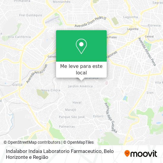 Indalabor Indaia Laboratorio Farmaceutico mapa