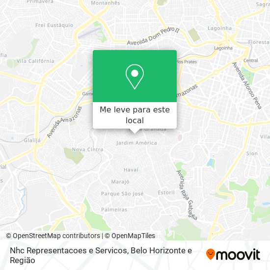 Nhc Representacoes e Servicos mapa
