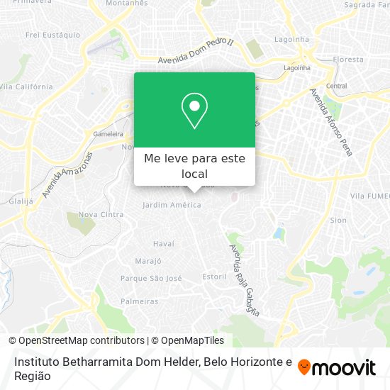 Instituto Betharramita Dom Helder mapa