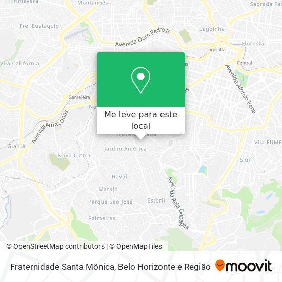 Fraternidade Santa Mônica mapa