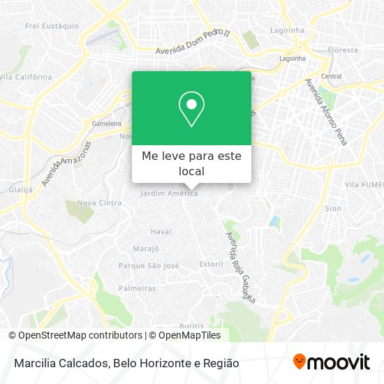 Marcilia Calcados mapa