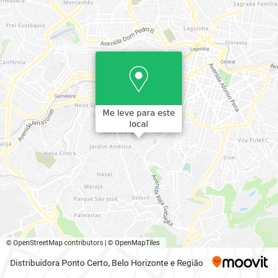 Distribuidora Ponto Certo mapa