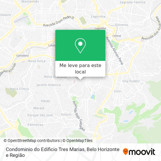Condominio do Edificio Tres Marias mapa