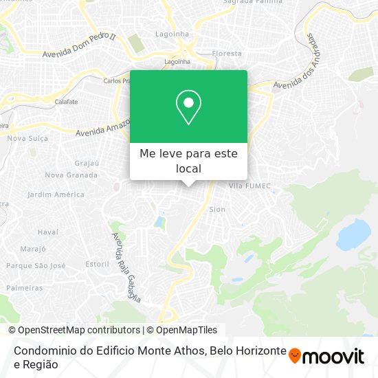 Condominio do Edificio Monte Athos mapa