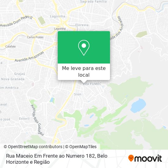 Rua Maceio Em Frente ao Numero 182 mapa