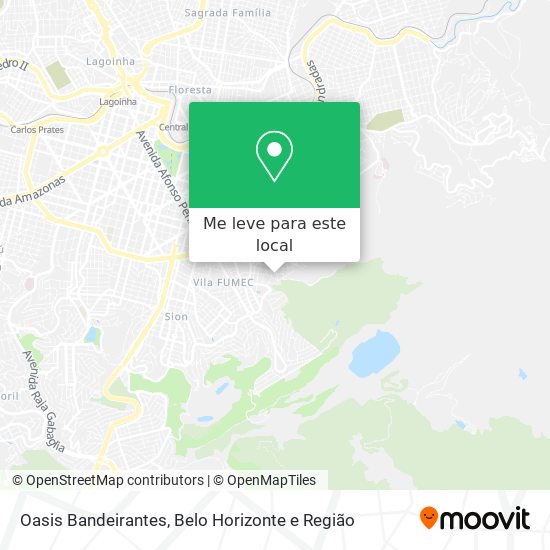 Oasis Bandeirantes mapa