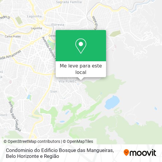 Condominio do Edificio Bosque das Mangueiras mapa