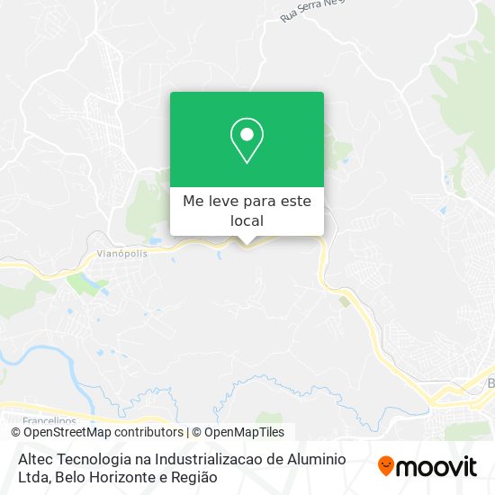 Altec Tecnologia na Industrializacao de Aluminio Ltda mapa
