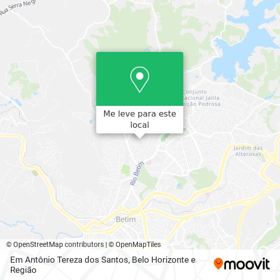 Em Antônio Tereza dos Santos mapa