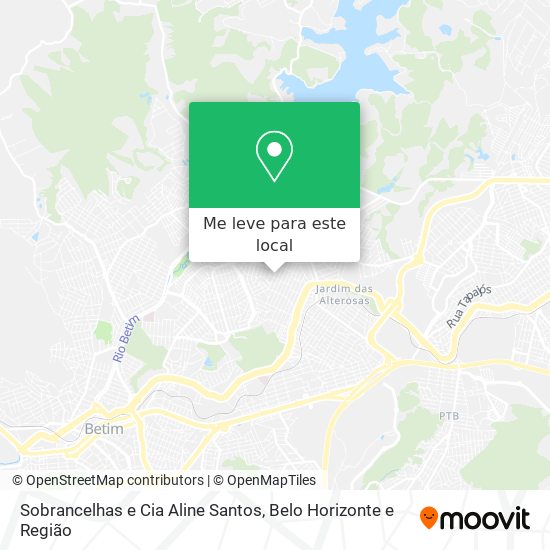 Sobrancelhas e Cia Aline Santos mapa