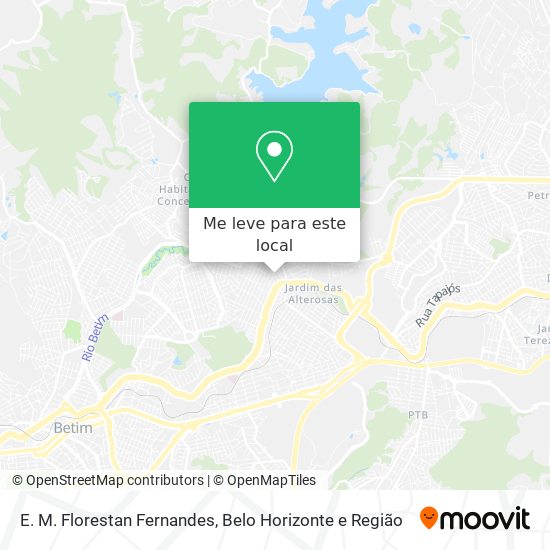 E. M. Florestan Fernandes mapa