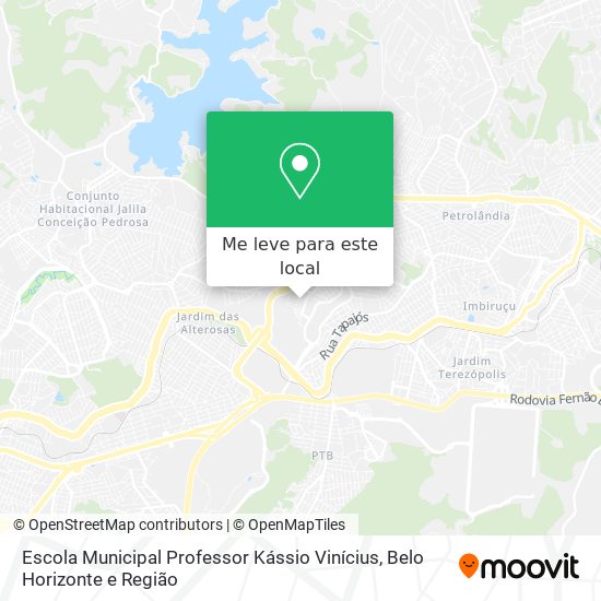 Escola Municipal Professor Kássio Vinícius mapa