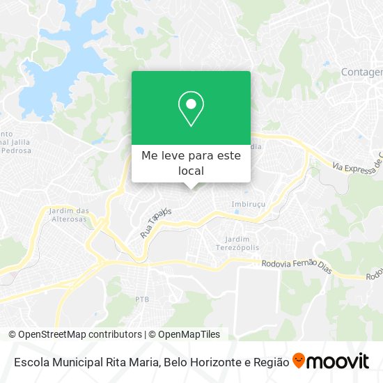 Escola Municipal Rita Maria mapa