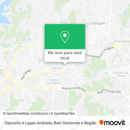 Deposito e Lages Andrade mapa