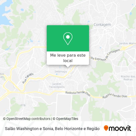 Salão Washington e Sonia mapa