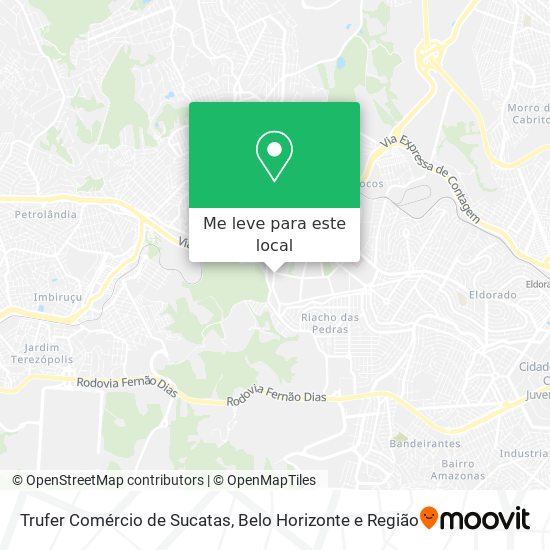 Trufer Comércio de Sucatas mapa
