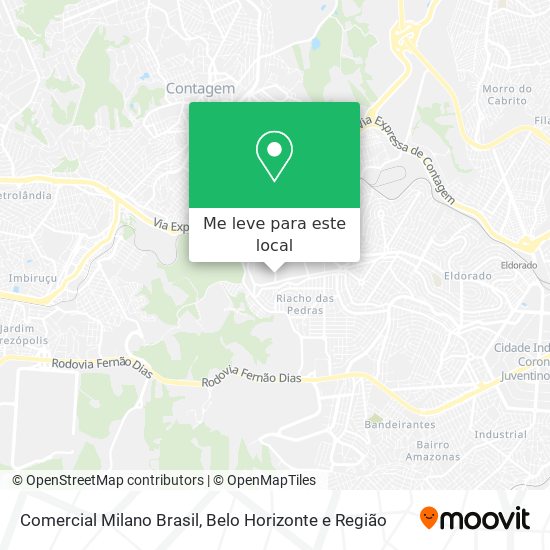 Comercial Milano Brasil mapa